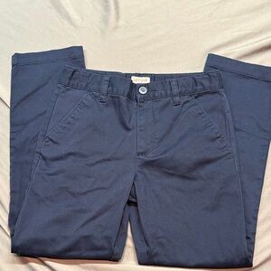 Cat & Jack Kids' Straight Fit Uniform Chino Pants | Navy Blue Size 10